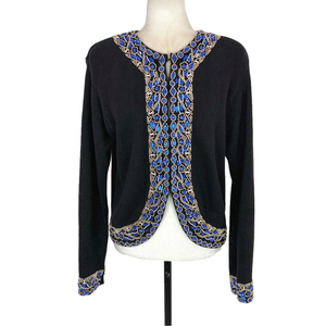 Work in Progress black beaded cardigan